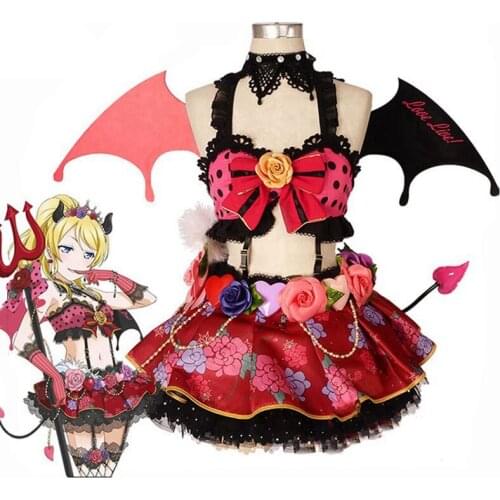 Lovelive Cosplay Costume Little Devil Love Live Cosplay All Characters Costume Kotori Honka Umi Nico Women Dress Cos