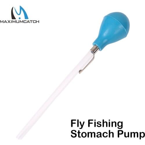 Maximumcatch 2pcs Fly Fishing Stomach Pump 18.5cm Blue ishing Accessory