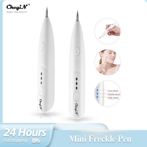 CkeyiN Mini Freckle Pen Face Dark Spot Mole Tattoo Remover Facial Wart Tag Electric Facial Freckle Removal Machine Skin Care