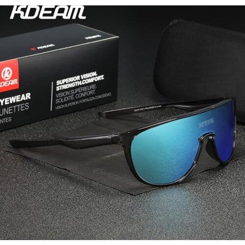 KDEAM Oversized Polarized Sunglasses Men Women 2021 New Fashion Ultra Light TR90 Frame Sun Glasses Outdoor Sports UV Goggles A60