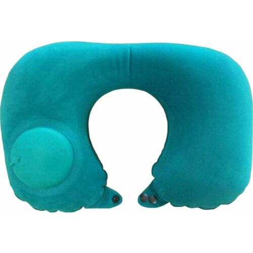 Inflatable Neck Pillow U Shape Air Pillow Neckrest Head Rest Portable Sleeping Resting Travel Pillow for Airplane Train Car