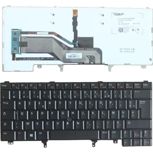 New French Keyboard For Dell Latitude E5420 E5430 E6220 E6230 E6320 E6330 FR Laptop Keyboard With Backlit/Pointer