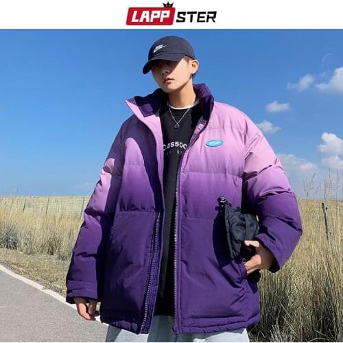 LAPPSTER Men Japanese Streetwear Patchwork Parkas 2021 Mens Oversized Harajuku Winter Jacket Male Korean Fashion Puffer Jacket