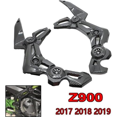 Suitable for Kawasaki 2017 2018 2019 Z900 motorcycle front trim side trim fairing black carbon brazing