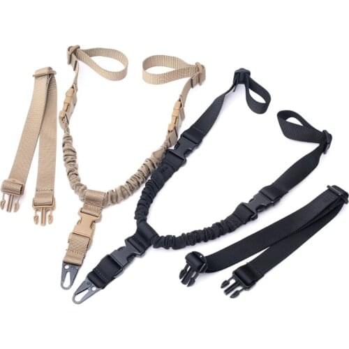 Adjustable Shooting Sling Single Point Quick Release Bungee Rifle Shoulder Belt Hunting Strap Safety Rope New
