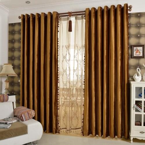 European Luxury 6 Color Velvet Curtains For Living Room Solid Color Velvet Simple Modern Luxury Curtains For Bedroom/Kitchen