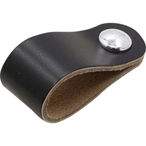 Nordic Furniture Drawer Knob Brass Wardrobe Cupboard Cabinet Handle Door Pulls Eco-Friendly Artificial Leather tiradores mueble