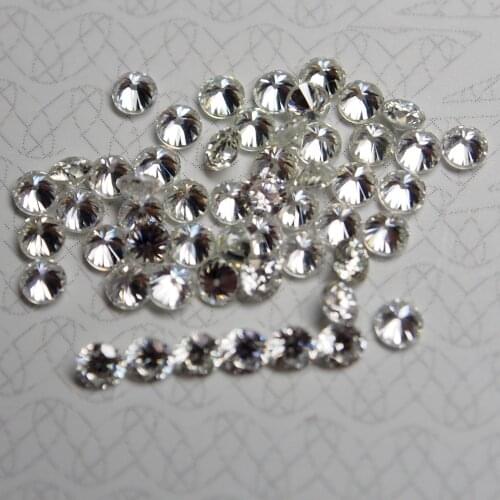 Small Size 0.8-2.9mm Round Brilliant Cut White Black Blue Synthetic Moissanite Gemstone Per Carat Price