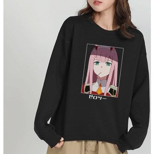 Evangelion Zero Two Haikyuu Anime Print Mens Hoodie Winter Fleece Sweatshirt O-Neck Fashion Hoodie Autumn Fleece Hip Hop Clothi