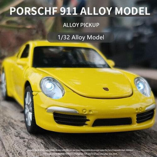 1:32 Porsche 911 Sports Car Alloy Car Model Diecasts & Toy Vehicles Toy Model Car Metal Collection High Simulation Kids Toy Gift
