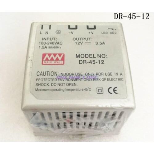 1Pcs DR-45-12 45W 12V 3.5A Ac Dc Converter Din Rail Single Output Switching Power Supply Brand New