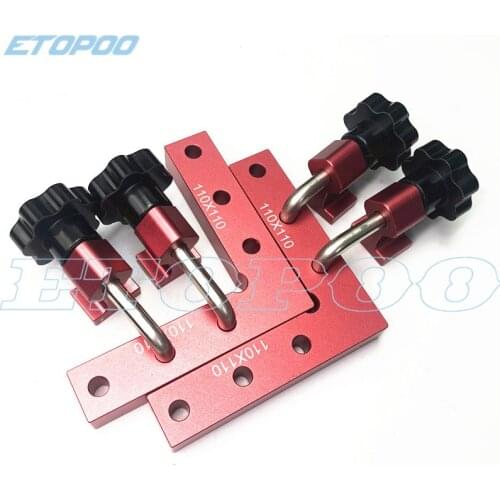 120mm Aluminum Square Right Angle 90 Degree L-shaped Auxiliary Fixture Positioning Panel Fixing Clip Woodworking Carpenter Tools