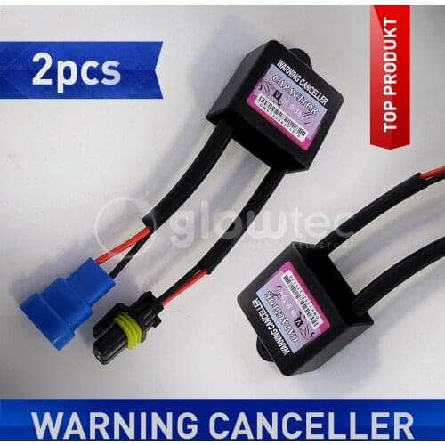 2Pcs Xenon Warning Canceller HID Xenon Lights Decoder Kits HID Lamp Relay Capacitor Error Load Resistor Canbus Decoder GLOWTEC
