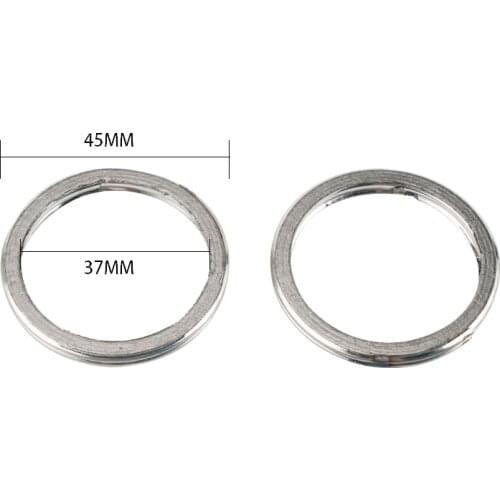 2pcs Exhaust Gaskets - 18291-MM5-860 - for Honda CB/CL72/77 Set of 2 Exhaust Gaskets Graphite Metal for Honda Shadow Aero