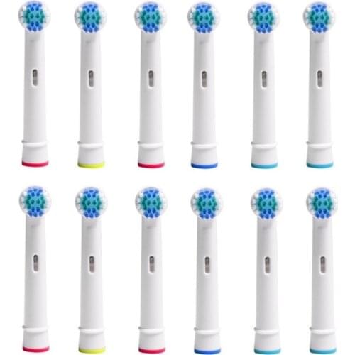 3D Whitening Electric Toothbrush Replacement Brush Heads Refill For Oral B Toothbrush Heads Wholesale 12Pcs Toothbrush Head