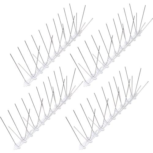 4Pcs Outdoor Steel Needle Bird Spike Bird Deterrent Pigeon Repellent Strips