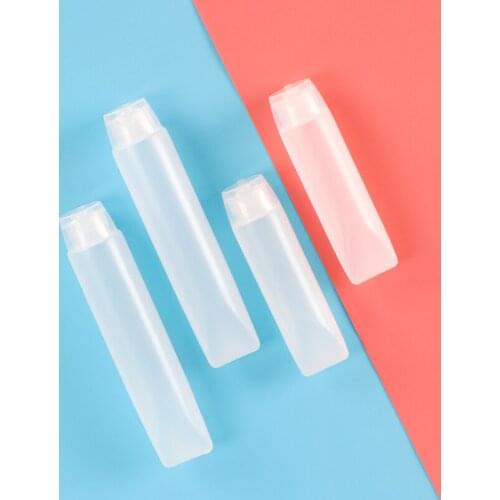 5pcs/lot Soft Tube Squeeze Empty Travel Makeup Bottle For Cosmetic Hand Sanitizer Facial Cleanser Lotion Balm Clear Container