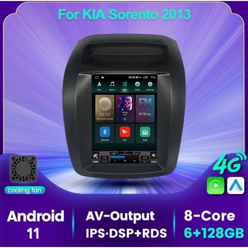 9.7 inch Car Multimedia Player Android 11 DSP RDS GPS For KIA Sorento 2013 2014 Car Radio Video Navigaitoin Support DVR OBD TPMS