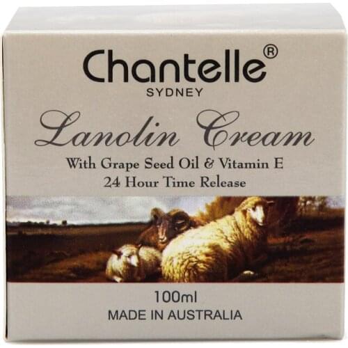 Australia Chantelle Lanolin Cream Grape Seed Oil VE Anti-aging Anti wrinkle Moisturizing Rejuvenating Lanolin Cream for Dry Skin