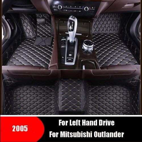 For Mitsubishi Outlander 2005 Car Floor Mats Custom Carpets Covers Rugs Auto Interior Protect Waterproof Accessories