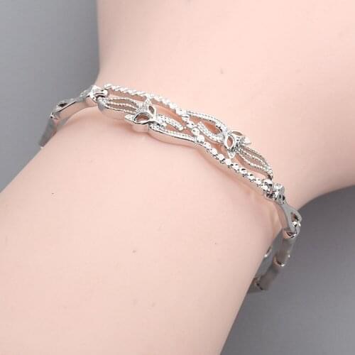 Glamorous Fadeless No allergy Silver Bracelet BY0051