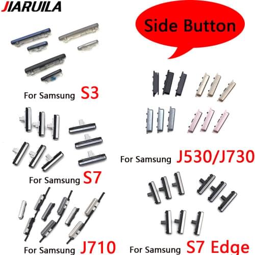 For Samsung S3 S7 Edge J5 J7 2016 J510 J710 / J5 J7 2018 J730 J530 Power Button+Volume Side Button
