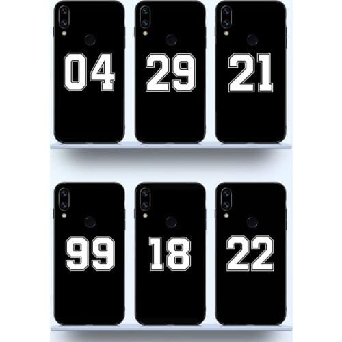 Football Lucky number letter pattern Phone Case For Xiaomi Redmi note 7 8 9 t max3 s 10 pro lite funda shell coque cover