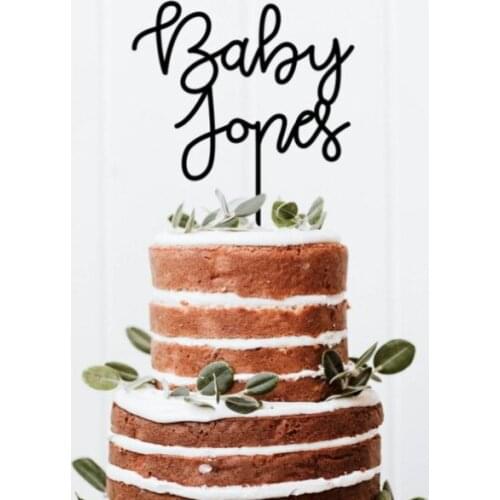 Baby Shower Cake Topper,Custom Baby Cake Topper,Baby Shower Decor,Rustic Baby Shower,Boy and Girl Acrylic Cake Topper