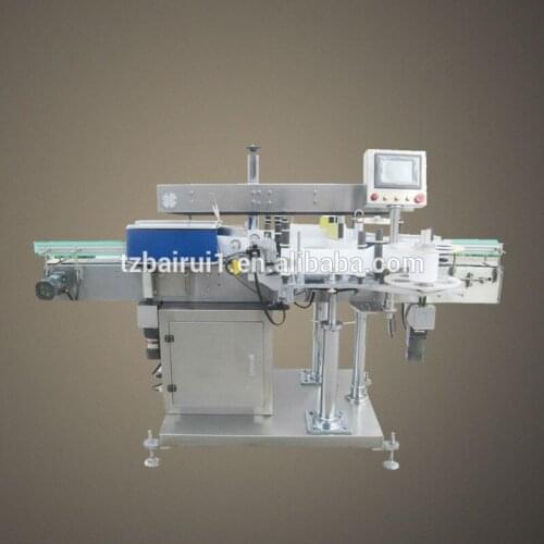 Flat bottle double side labeling machine with high qualtiy