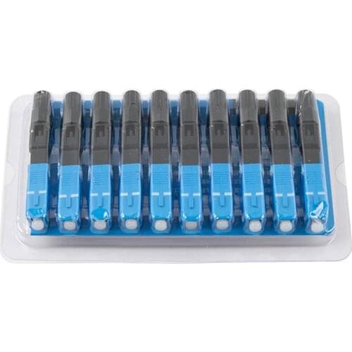 FTTH SC APC Embedded Fiber Optic Fast Connector SC UPC Single Mode Fiber Optic Adapter Field Assembly