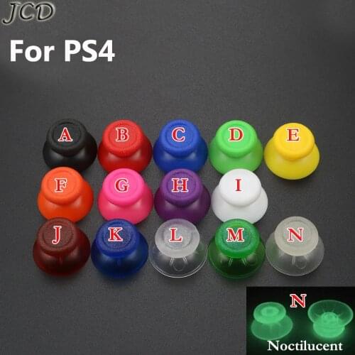 JCD 2pcs Multicolor Analog Thumb Joystick Caps for Sony playstation 4 PS4 Controller Replacement Stick Cap