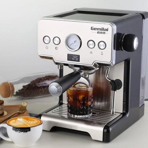 CRM3605 for home 15bar Coffee Maker Espresso maker Semi-Automatic Pump Type Cappuccino Milk Bubble Maker Italian Coffee Machine