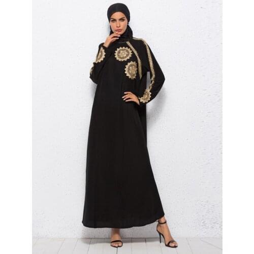 Muslim Dress Women Appliques Turkey Abaya Arab Party Modest Dresses Dubai Islamic Clothing Jilbab Jubah Elbise Moroccan Kaftan