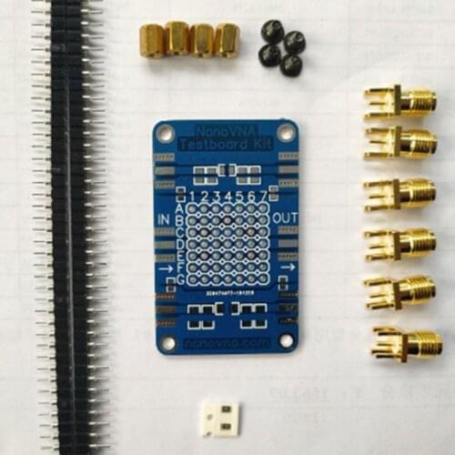 NanoVNA Testboard Kit Vector Analyzer Web Test Board VNA RF Demo Set Measurement DIP SMT Device Tool Spare Parts