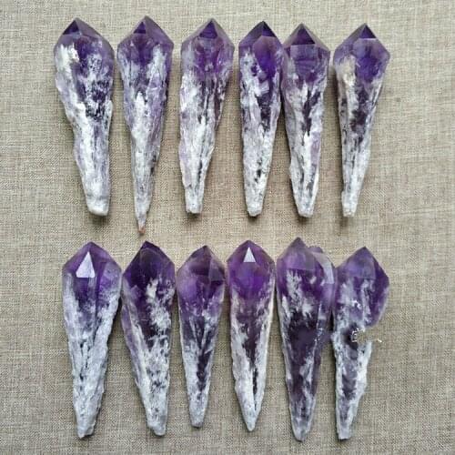 Natural amethyst original stone ornaments scepter amethyst backbone crystal ore wool specimens healing energy stone