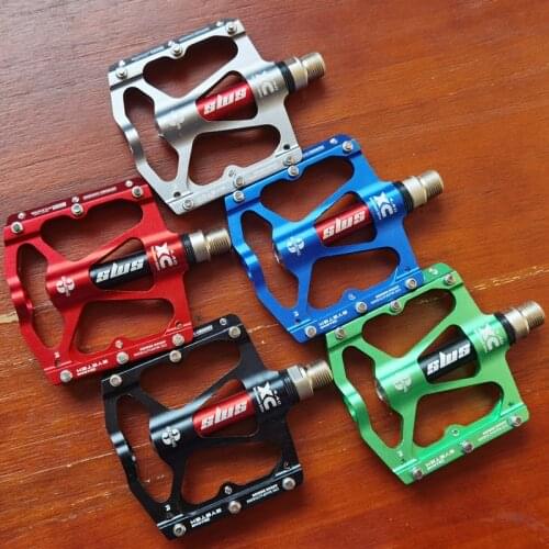 New 3 Bearing Mountain Bike Pedals Platform Bicycle Flat Alloy Pedals 9/16" Pedals Non-Slip Alloy Flat Pedals