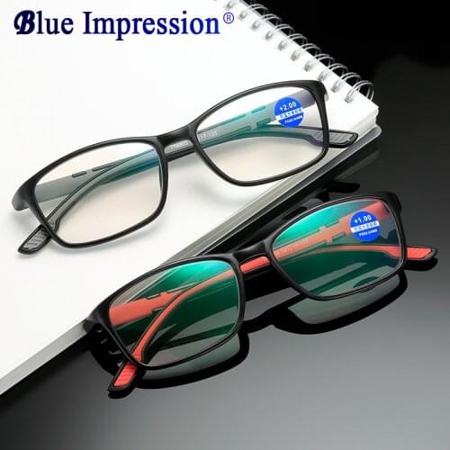 2021 Unisex Titanium Anti-blue light Magnetic reading glasses TR90 lightweight fashion eyeglasses Men Women presbyopic glasses