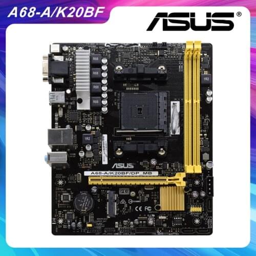 A68-A/K20BF ASUS InterfaceSocket FM2/FM2+ DDR3 AMD A68H Desktop Motherbaords Micro-ATX and I/O Backplane used motherbaords