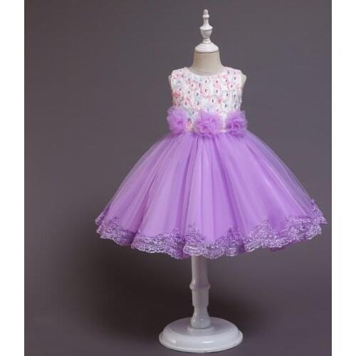 Girl Piano Performance Dress Girls Dress Elegant New Year Princess Wedding Gown Kids Dresses for Girls Birthday Party Dress