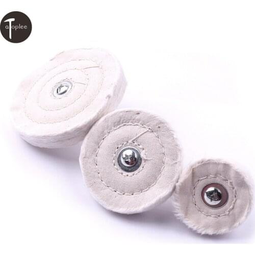 1PC 50mm/75mm/100mm Buffing Polishing Wheel "T" Cloth Round Polishing Pad For Metal Jewelry Wood Polishing Tools