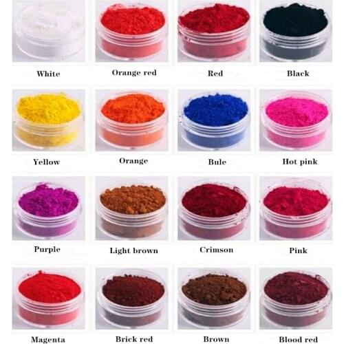 DIY lipstick powder, lip glaze, lip gloss and other color powders, pure hand-made non-abrasive lipstick powder diy16 color
