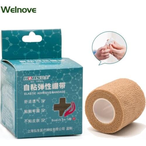 4.5m Sport Tape Waterproof Self Adhesive Bandage Waterproof Elastic Bandage Nonwoven Cohesive Bandage For Medical C1609