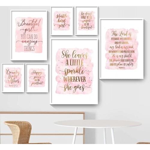 The Holy Bible Letter Quote Wall Art Poster Print Text Canvas Painting Nordic Wall Pictures Decoration Home Living Room Decor