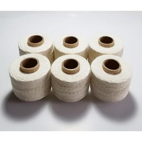 High Tenacity 100% Natural linen thread string thread 100m/roll 3ply Twine Cord rope