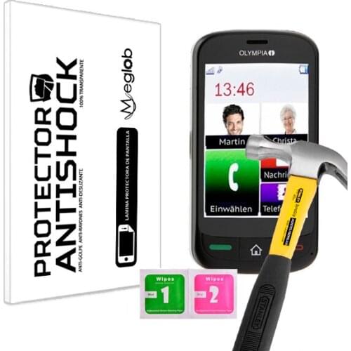 Protector de Pantalla Anti-Shock Anti-Golpe Anti-arañazos Compatible con Olympia Touch 2