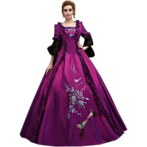 Rococo Baroque Marie Antoinette Ball Dresses 18th Century Renaissance Historical Period Victorian Dress Gown for Women