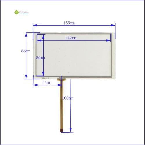 ZhiYuSun 155mm*88mm this is compatible HST-TPA6.2P6 NEW 6.2inch 4 line For CarDVD touch screen panel for HSD062IDW1 display