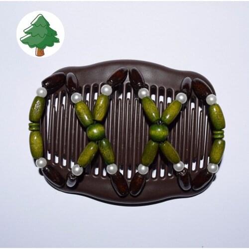 Winter cedar pattern magic comb 20 pcs/lot Double Magic Fashion lady special christmas gift