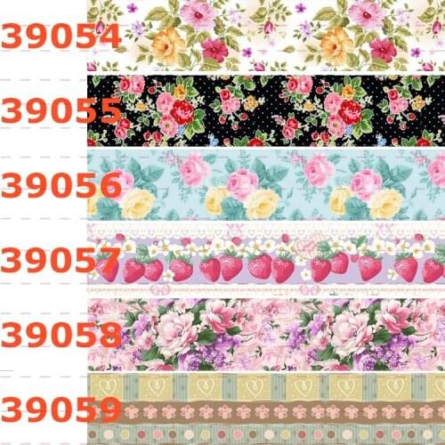 10yards - different sizes -Flowers pattern Grosgrain ribbon -beautiful flowers pattern printed ribbon