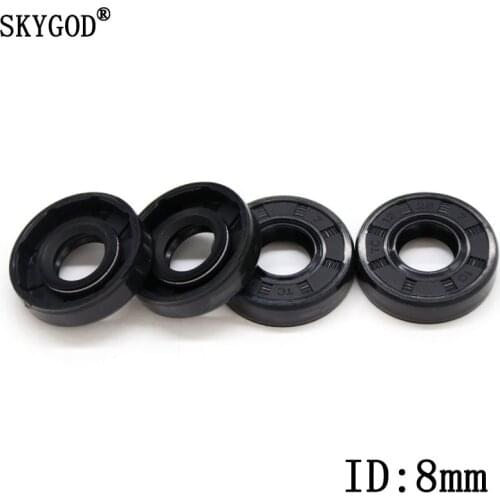 2/5/10 Pcs NBR Nitrile Rubber Oil Seal TC-8*14/15/16/18/22*4/4.5/5/7/8 Nitrile Double Lip Oil Seal